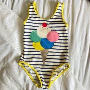 Mini Boden Ice Cream Swimsuit 3-4T